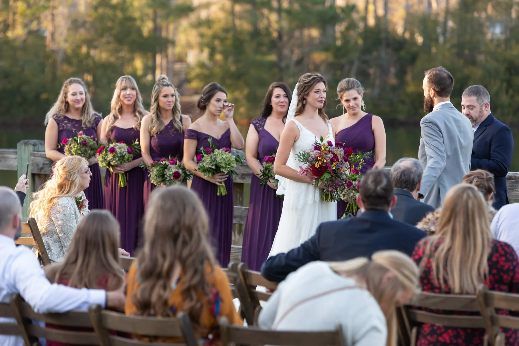 ceremony vows outdoors at Pavillion at Pepper Plantation