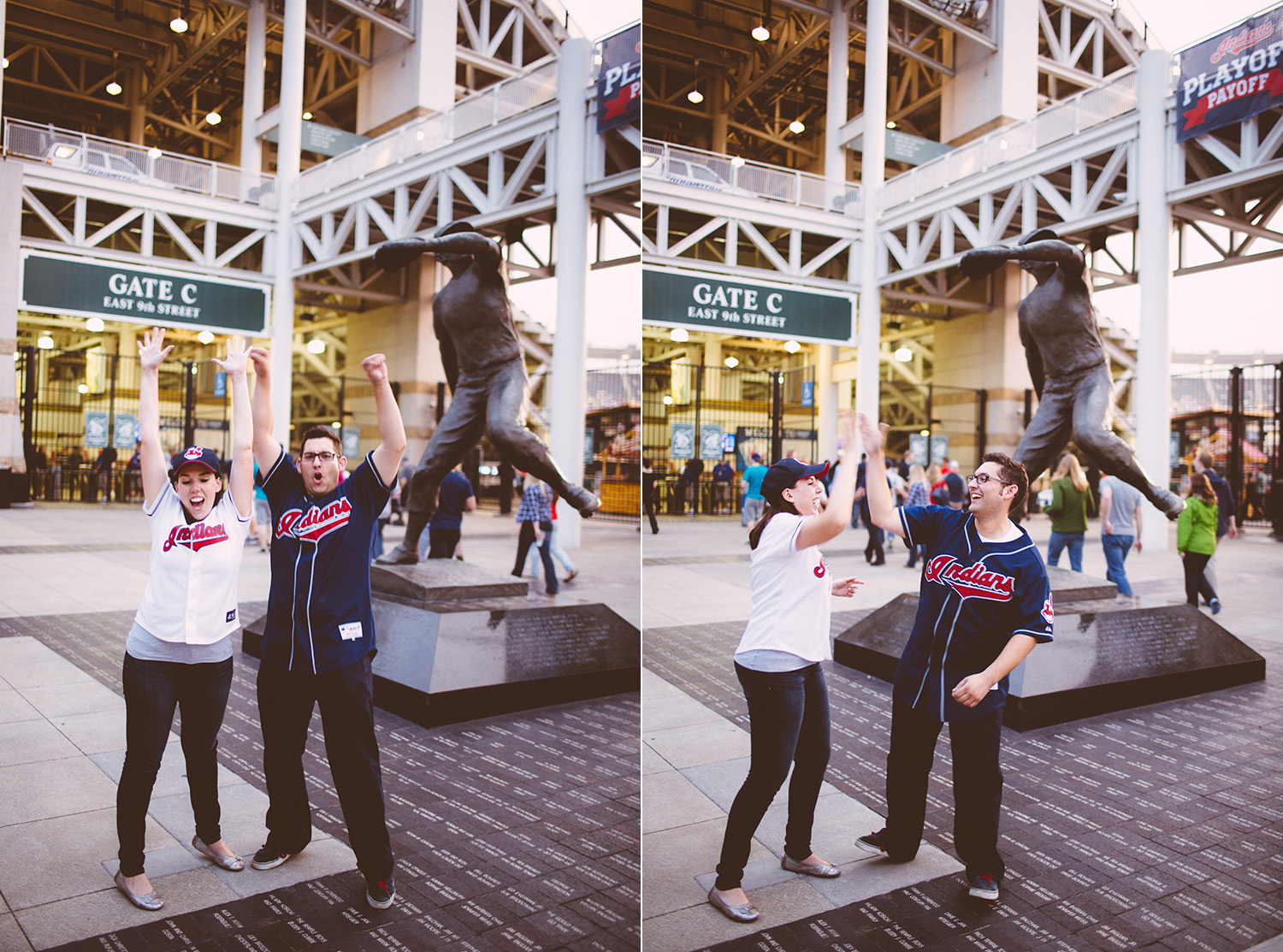 Cleveland Engagement Photograpgher East 4th, Browns Stadium, Progressive Field - Leslie and Max 09.jpg