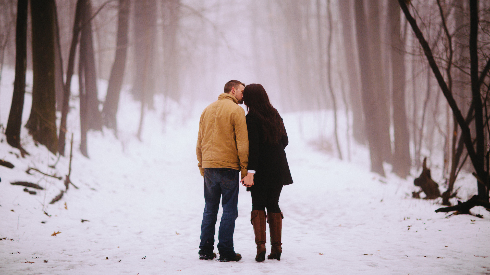 Winter Engagement Session with an Adorable Puppy in Cleveland 08.jpg