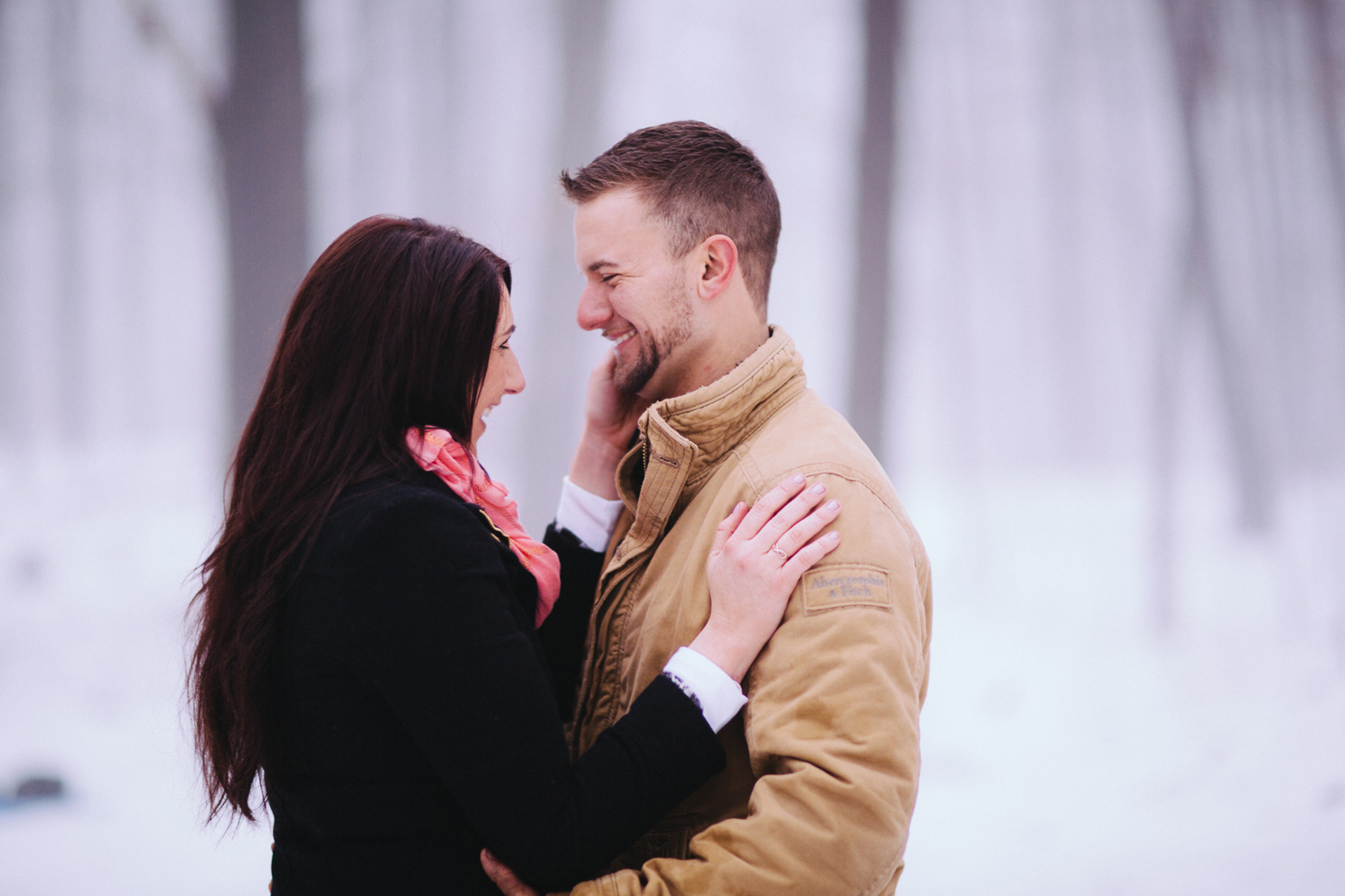 Winter Engagement Session with an Adorable Puppy in Cleveland 10.jpg