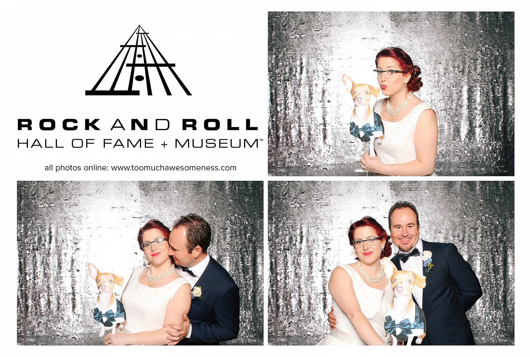 Kelly + Leo // photobooth at a rock and roll hall of fame wedding