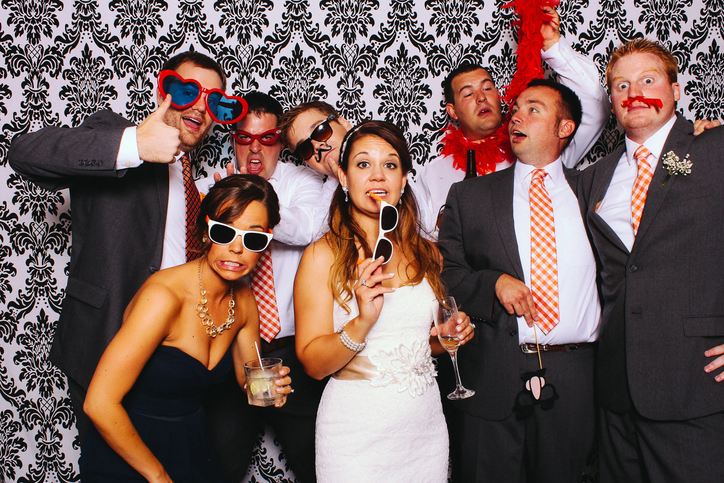Kristen + Matt // photobooth at cuyahoga falls sheraton