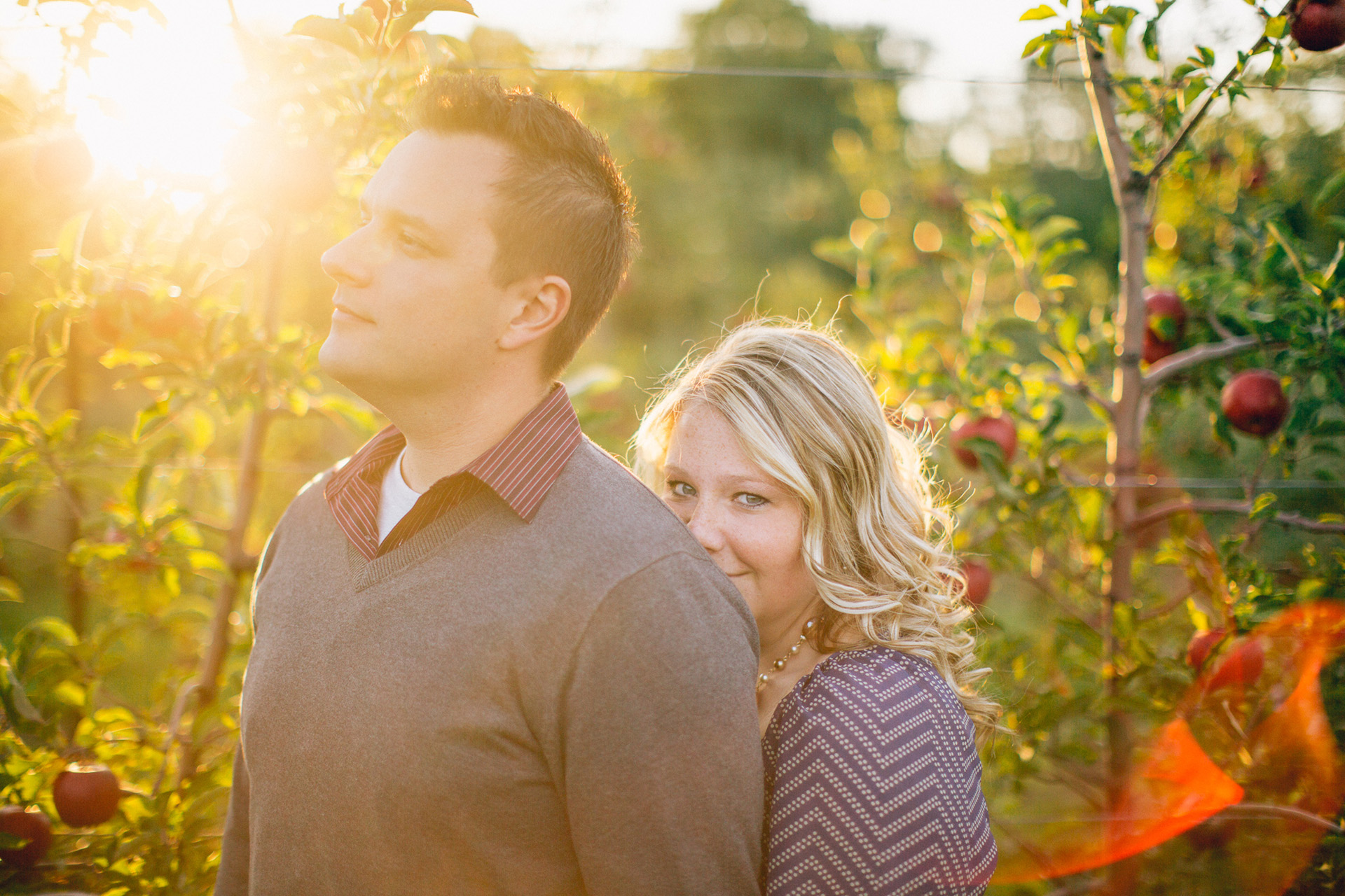 Fall Apple Orchard Engagement Photos in Ohio 13.jpg