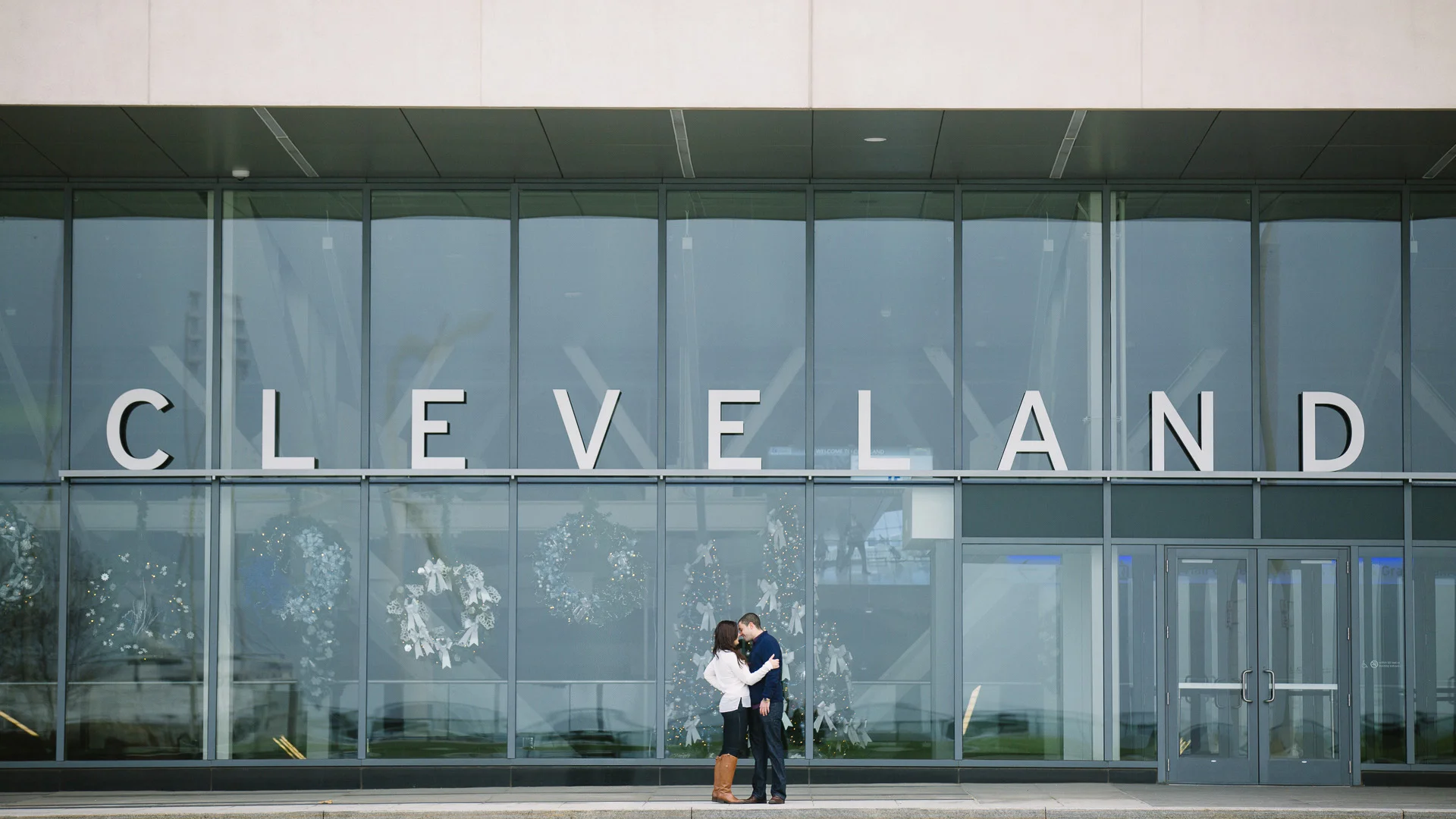 Lauren + David // a downtown cleveland engagement session