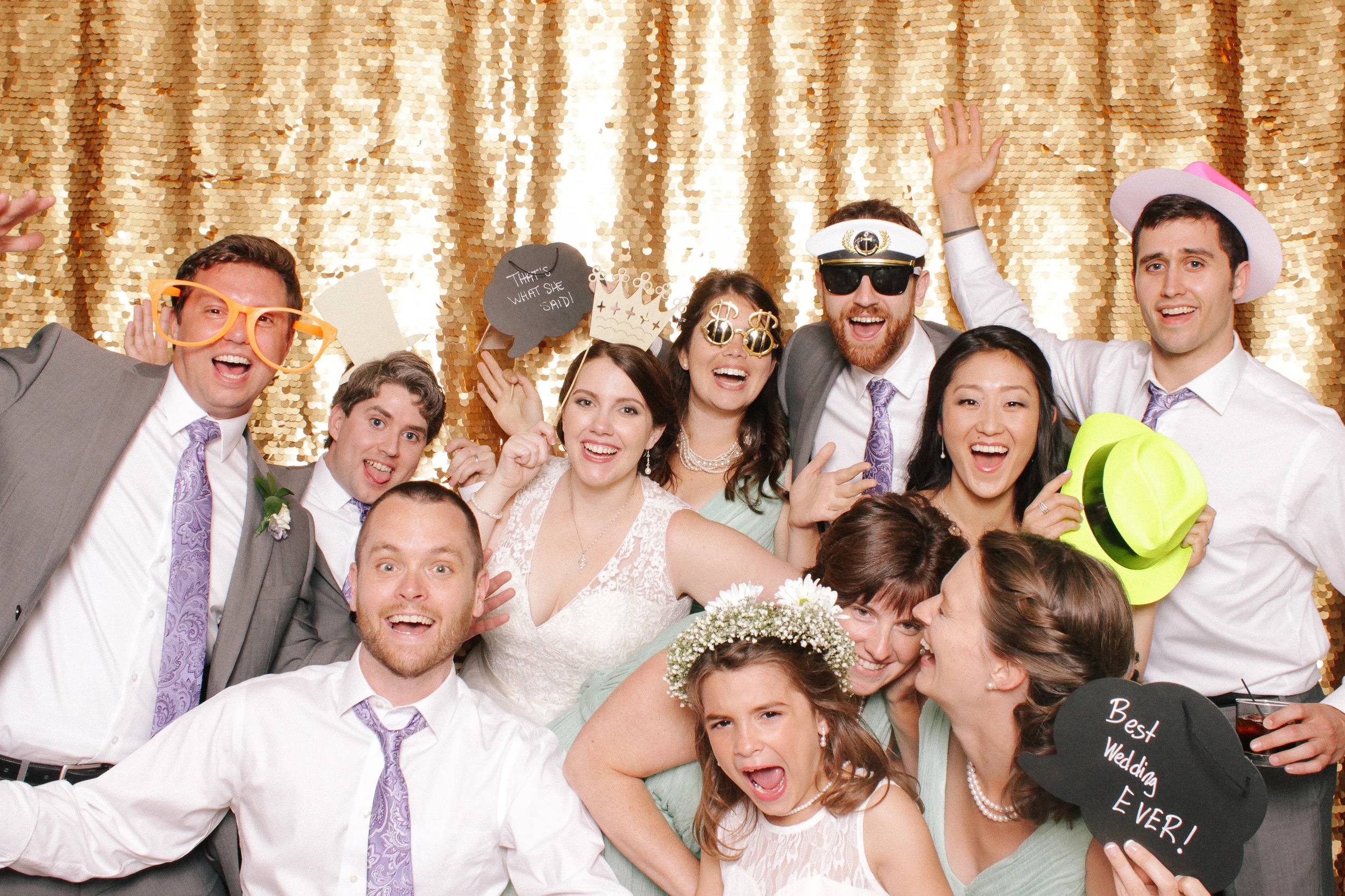 Alys + Brad // wedding photobooth at cleveland botanical gardens