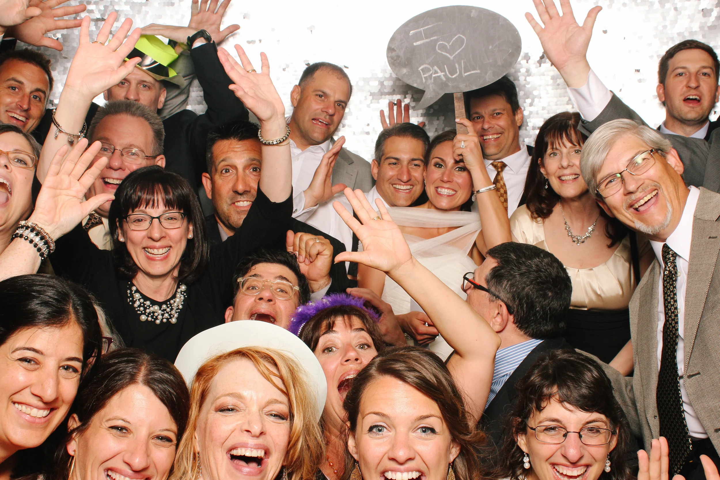 Gina + Paul // wedding photobooth at silver grille ritz carlton 