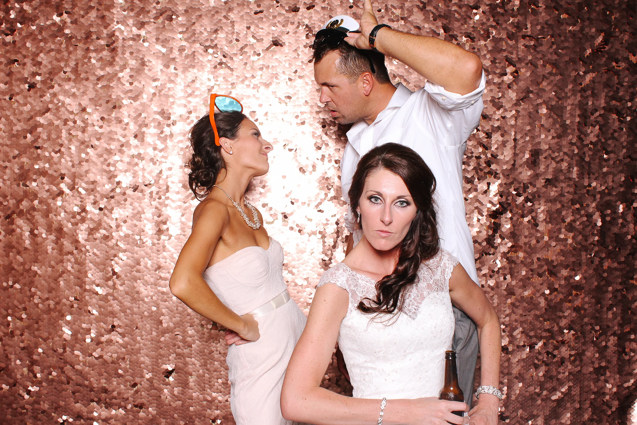 Meg + Josh // wedding photobooth at windows on the river in cleveland
