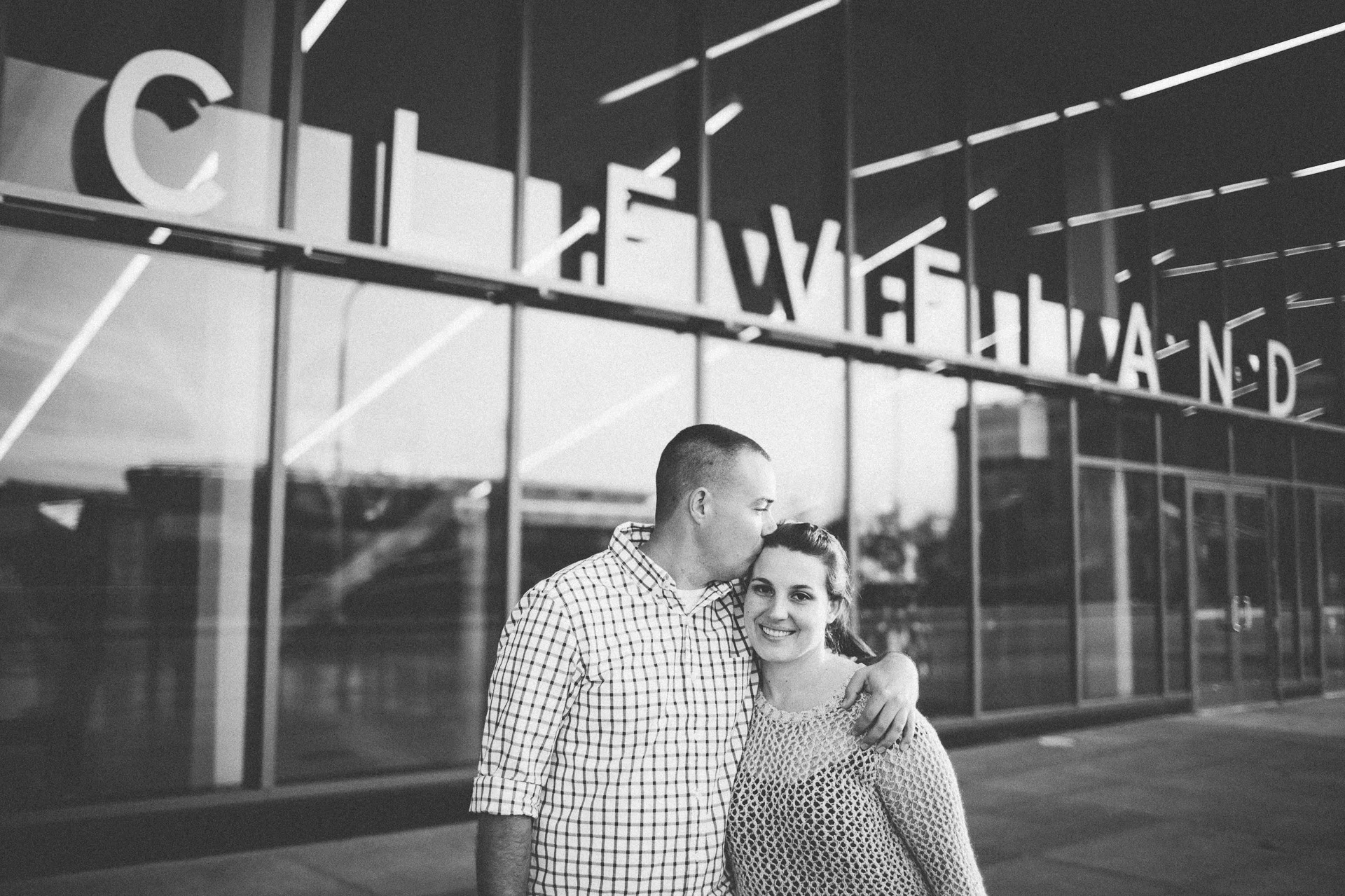Sam + Kevin // engagement photos in downtown cleveland