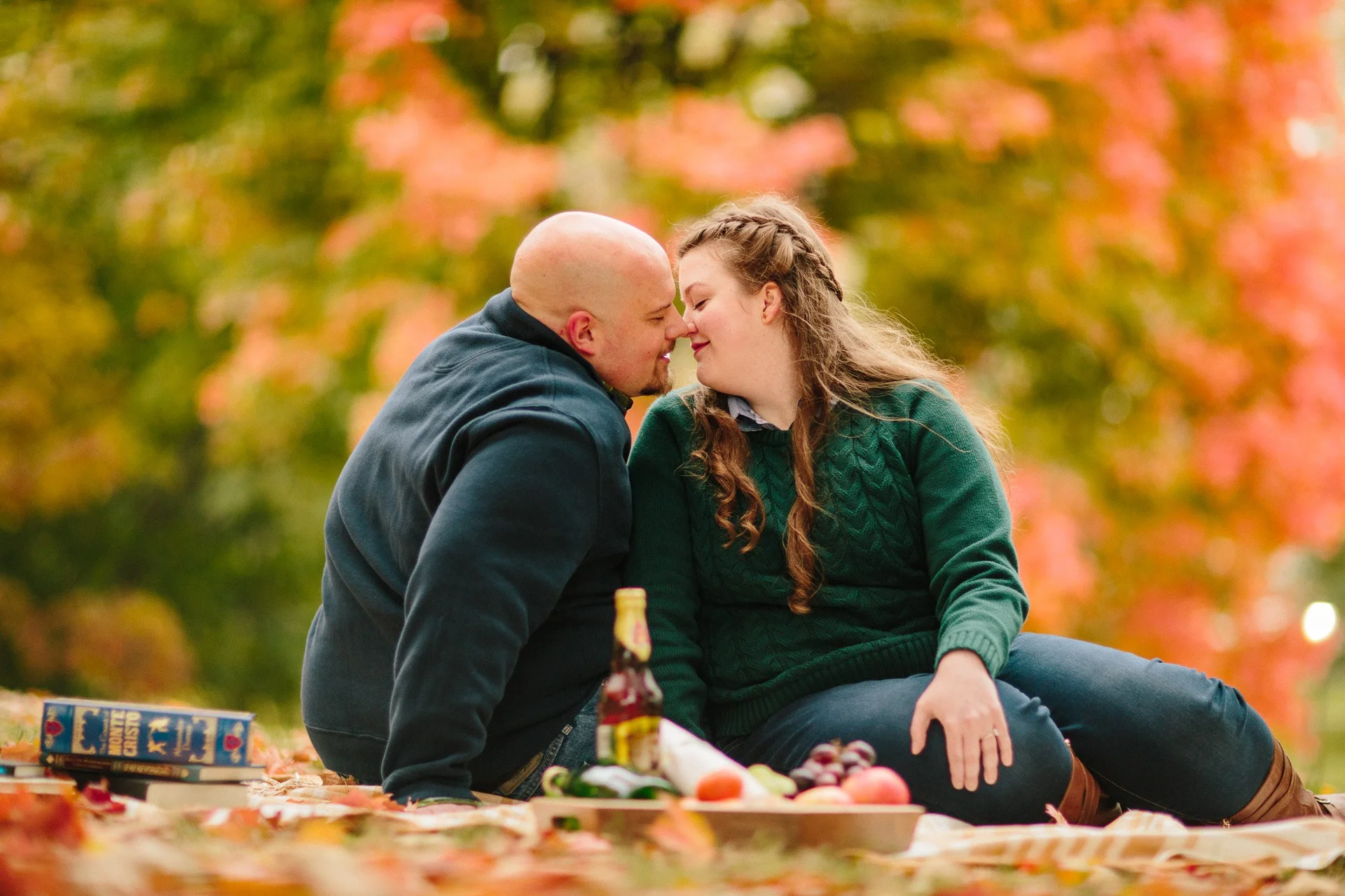 Allison + Dan // a fall engagement session in cleveland