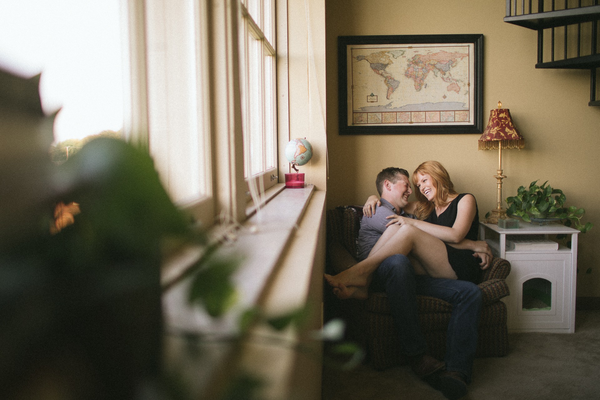 Cleveland Lifestyle at Home Engagement Session Photographer 1.jpg