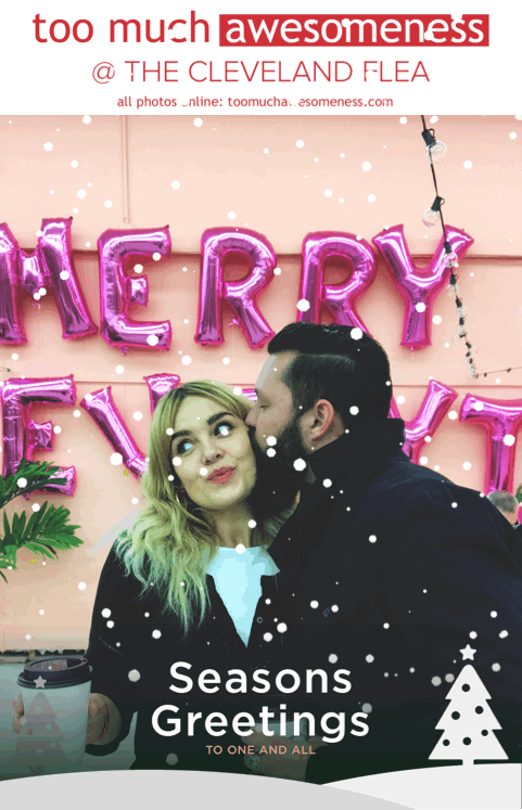 The Cleveland Flea // a cleveland selfie station at the 2017 holiday market