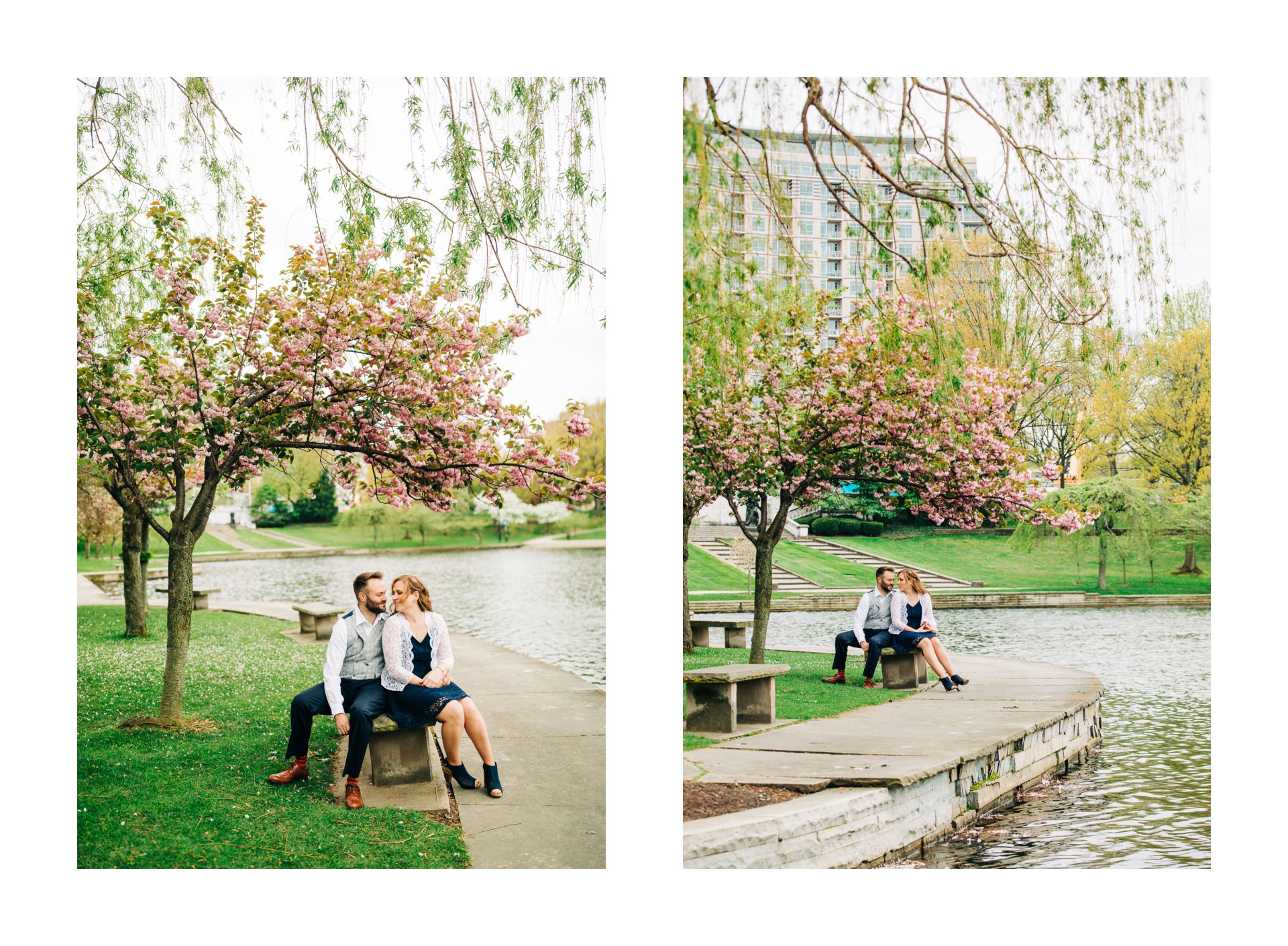 Cleveland Spring Cherry Blossom Engagement Session 10.jpg