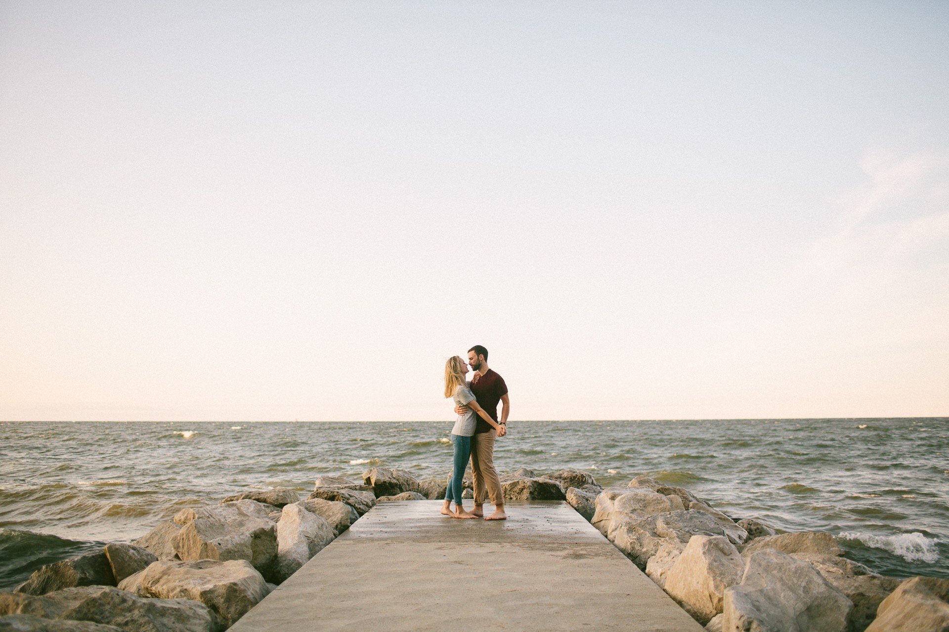 Cleveland Engagement Session at Edgewater Park Beach 7.jpg