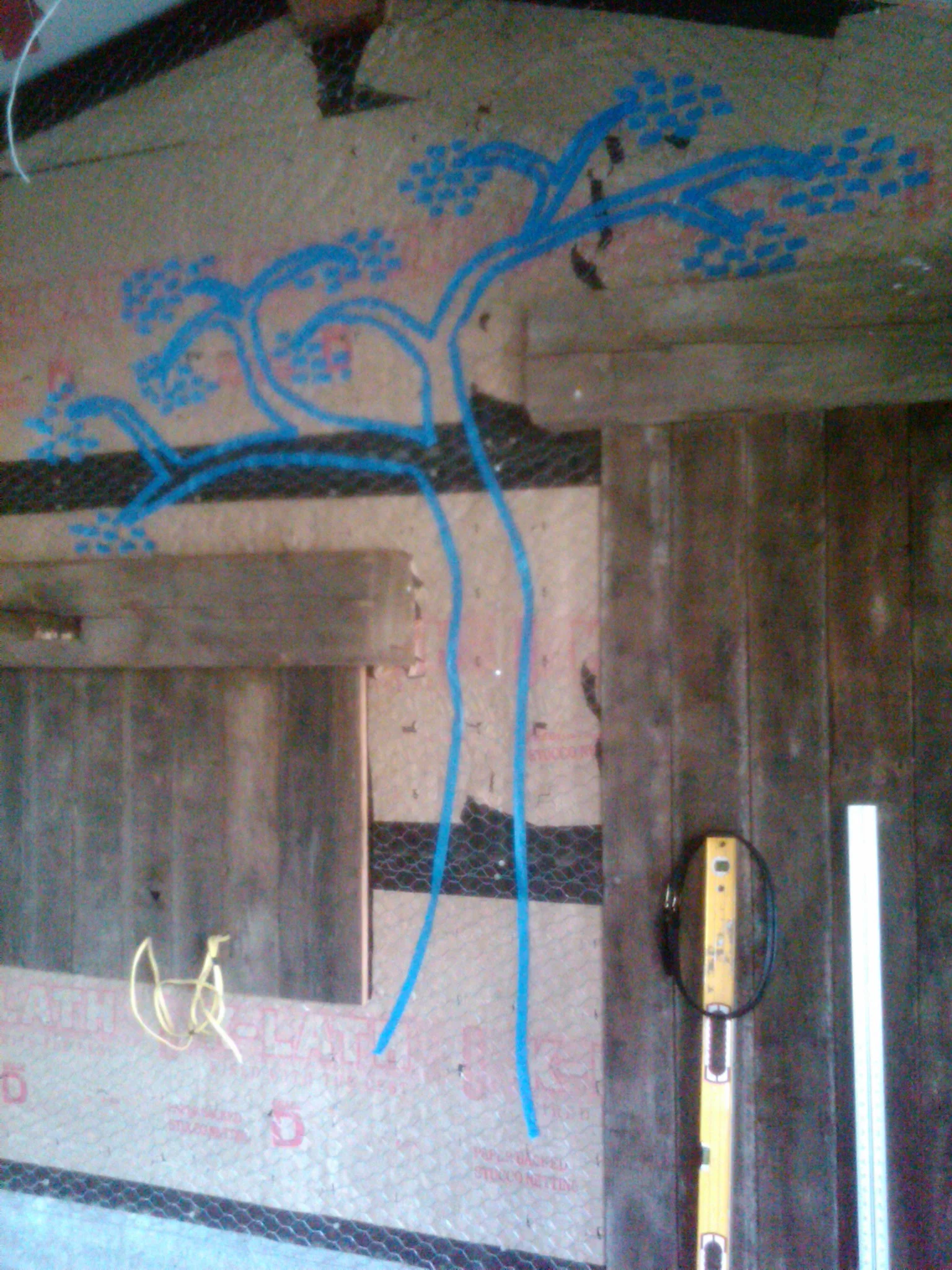 Tape out of stone detail