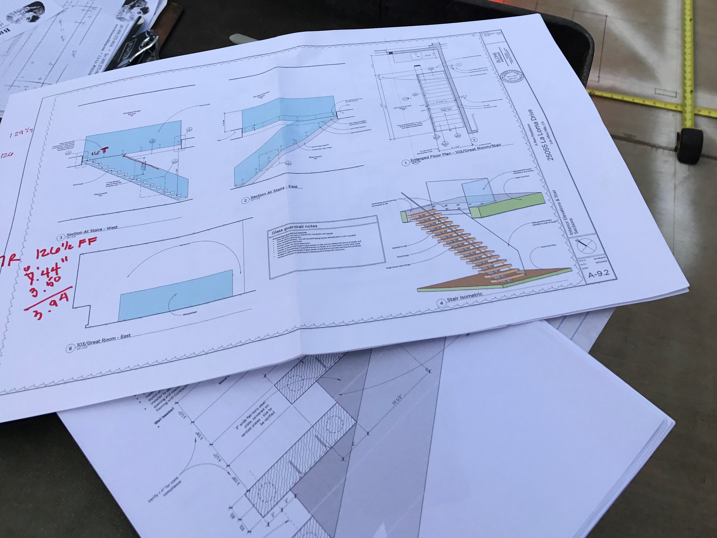 The detail drawings we produce for the project.