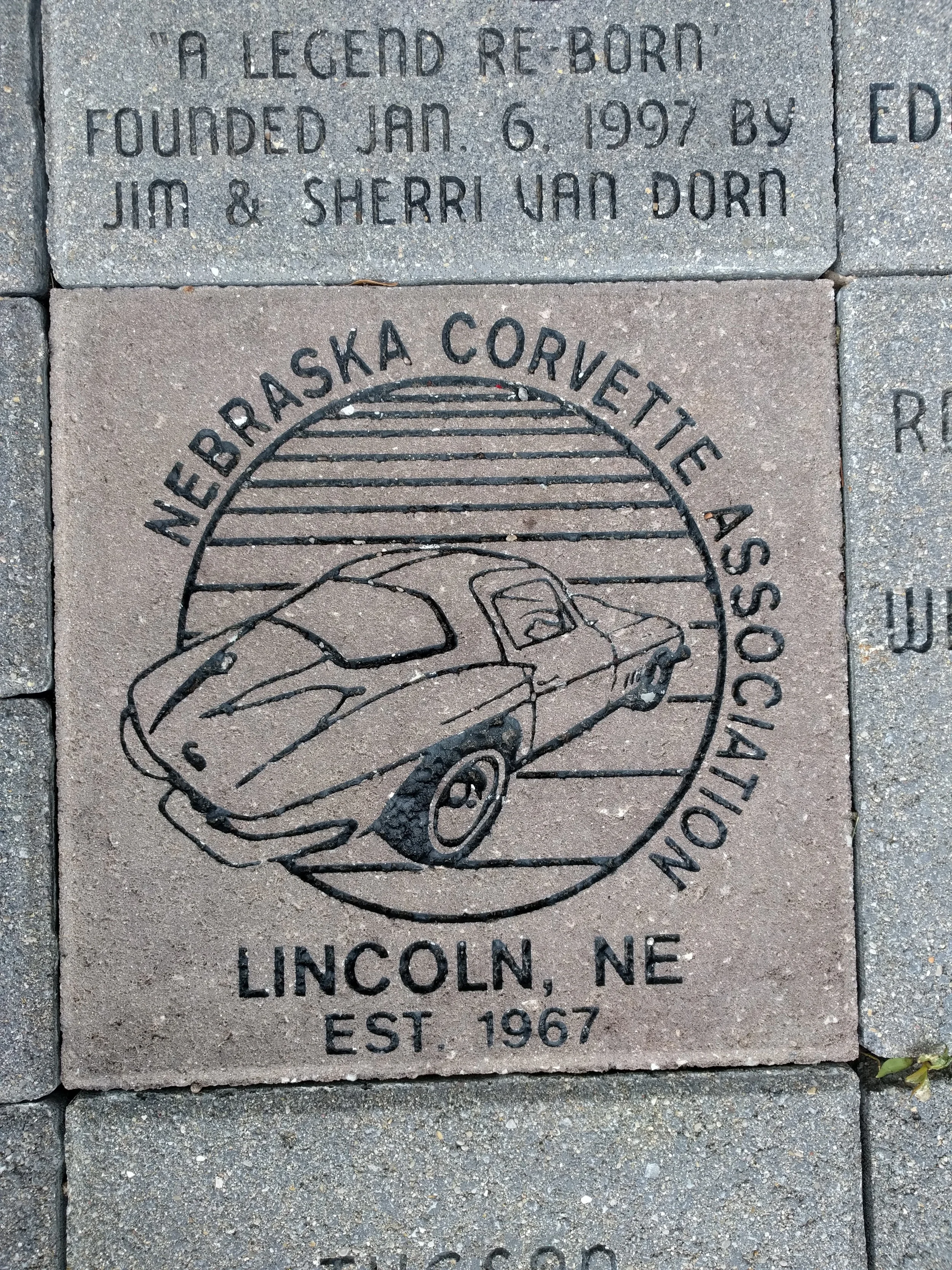 NCA brick at the front entry of NCM
