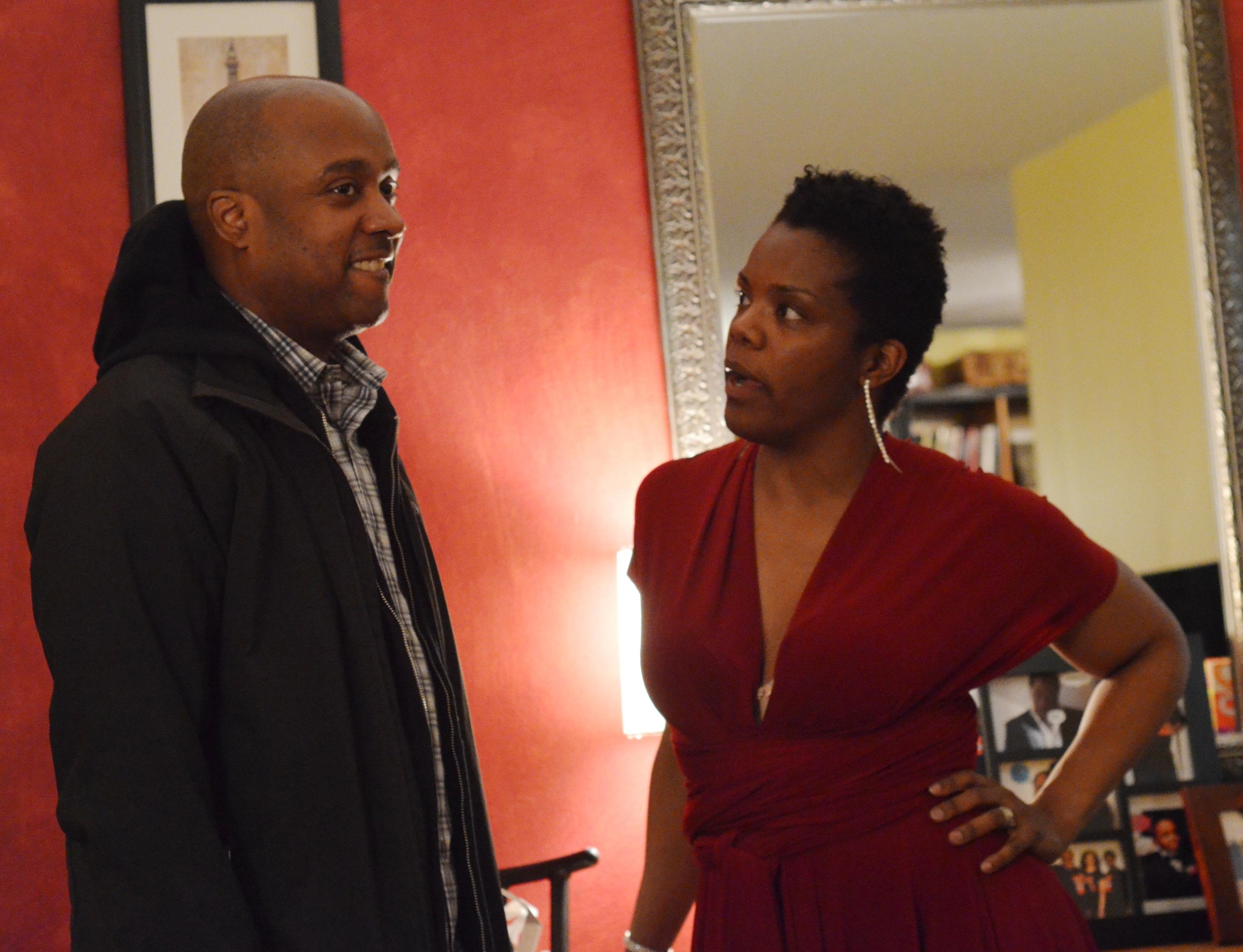 Director Randy Dottin and Roz at Red Wall Productions networking function.