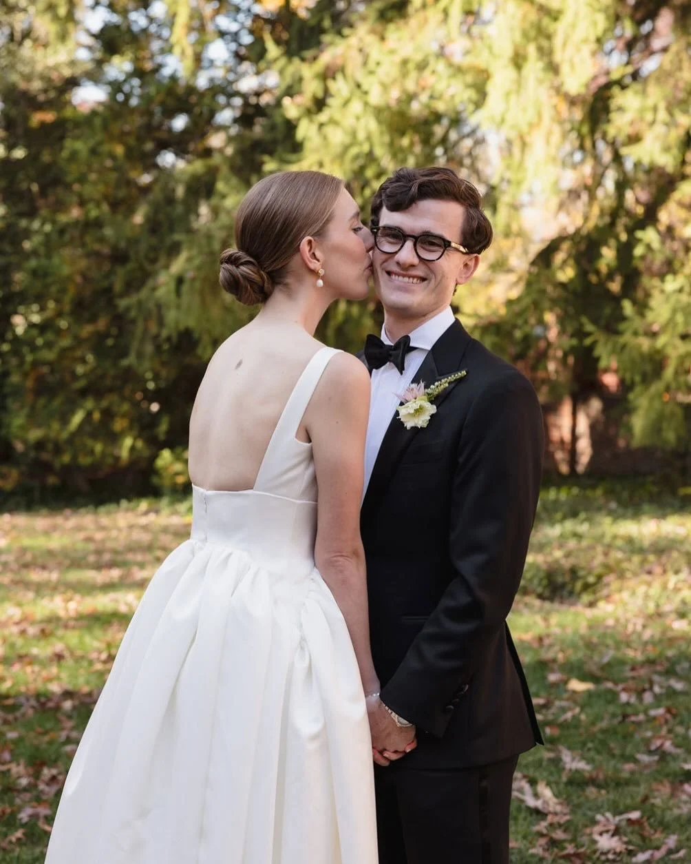 Who else loves this Emilia Wickstead dress ✨ Simple, chic&hellip; The way these two can&rsquo;t stop smiling at each other in that gorgeous golden light? What a lovely day! Sometimes the most luxurious things are the most effortless ones - like findi