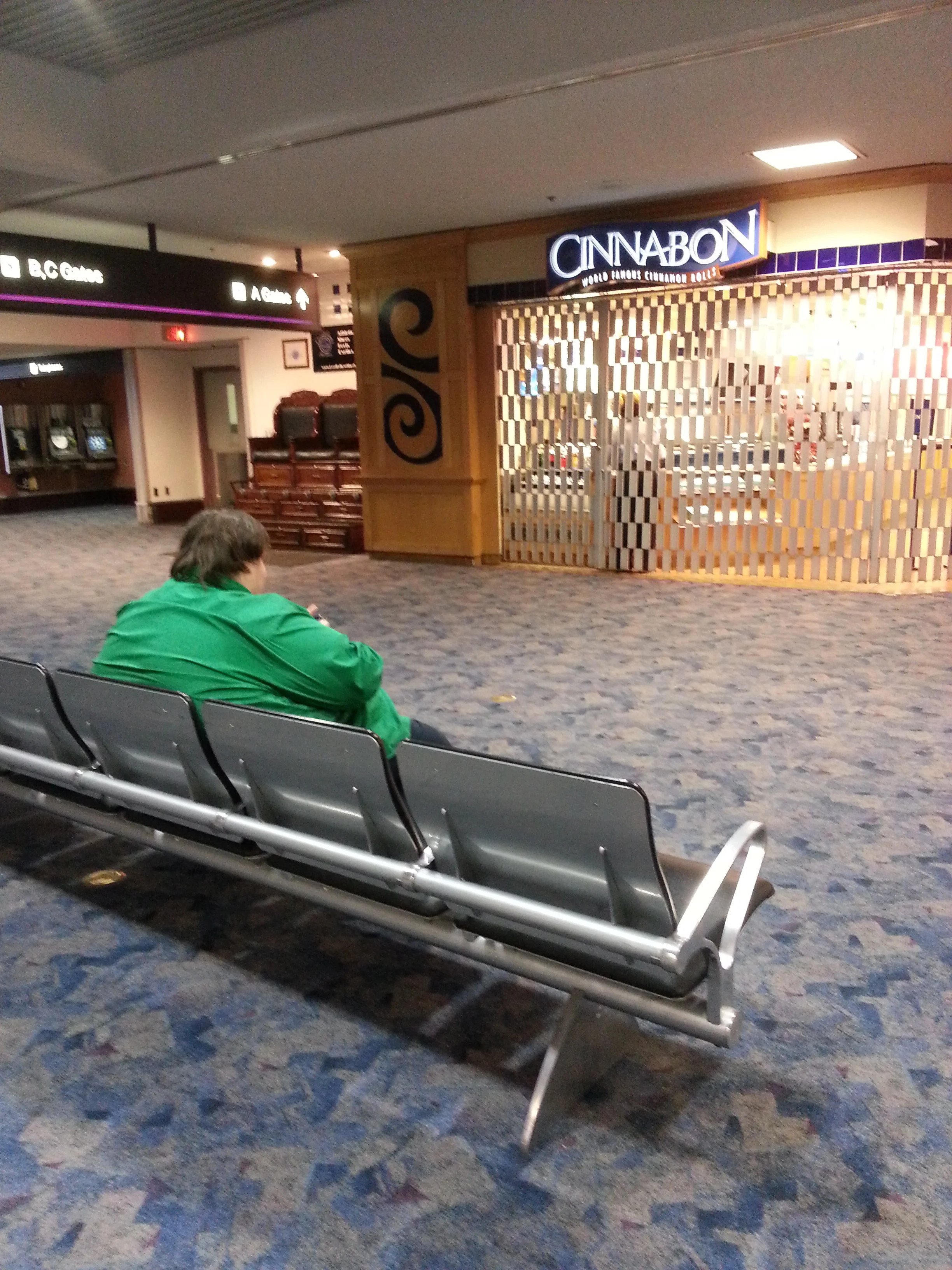 Waiting for Cinnabon to open...