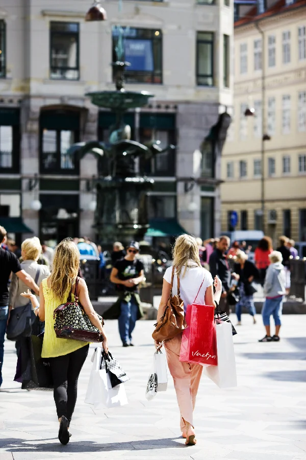 Shopping in fashionable Copenhagen is always a treat