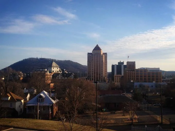 Downtown Roanoke as seen from Our Lady of the Valley