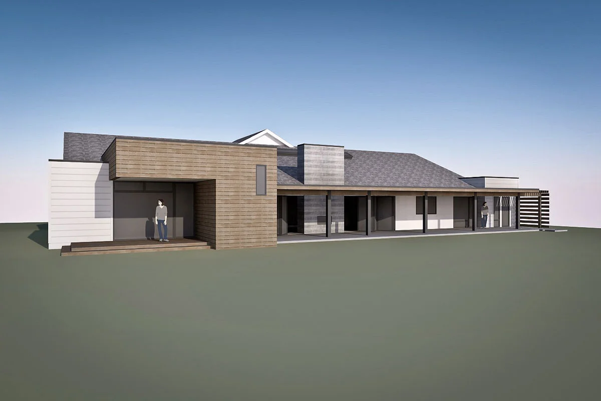 bedroom addition rendering