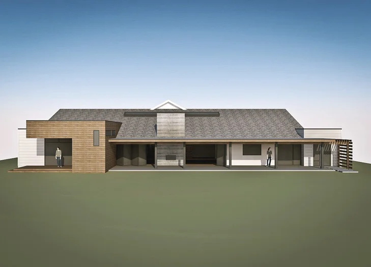 Villa Park | rear elevation