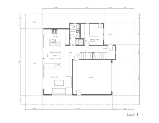Laguna Beach Cottage floor plan