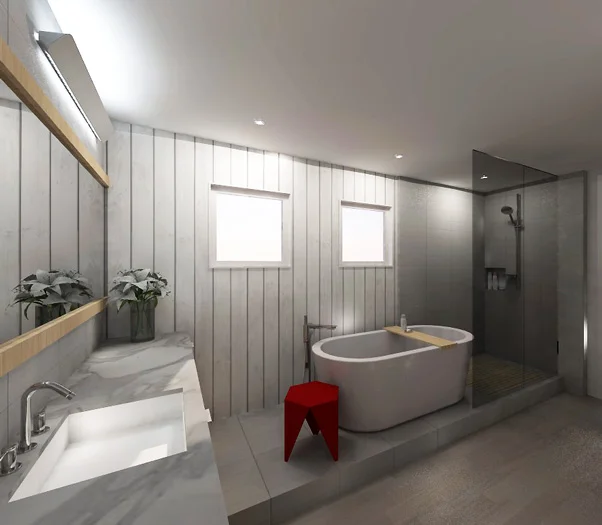 master bath | interior rendering
