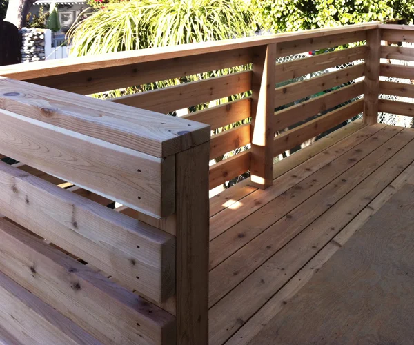front deck | unfinished cedar