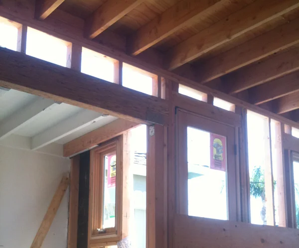 windows installed at second level bedroom