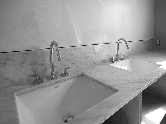 master bath | marble counter installation