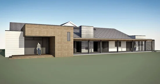 villa park modern // exterior rendering