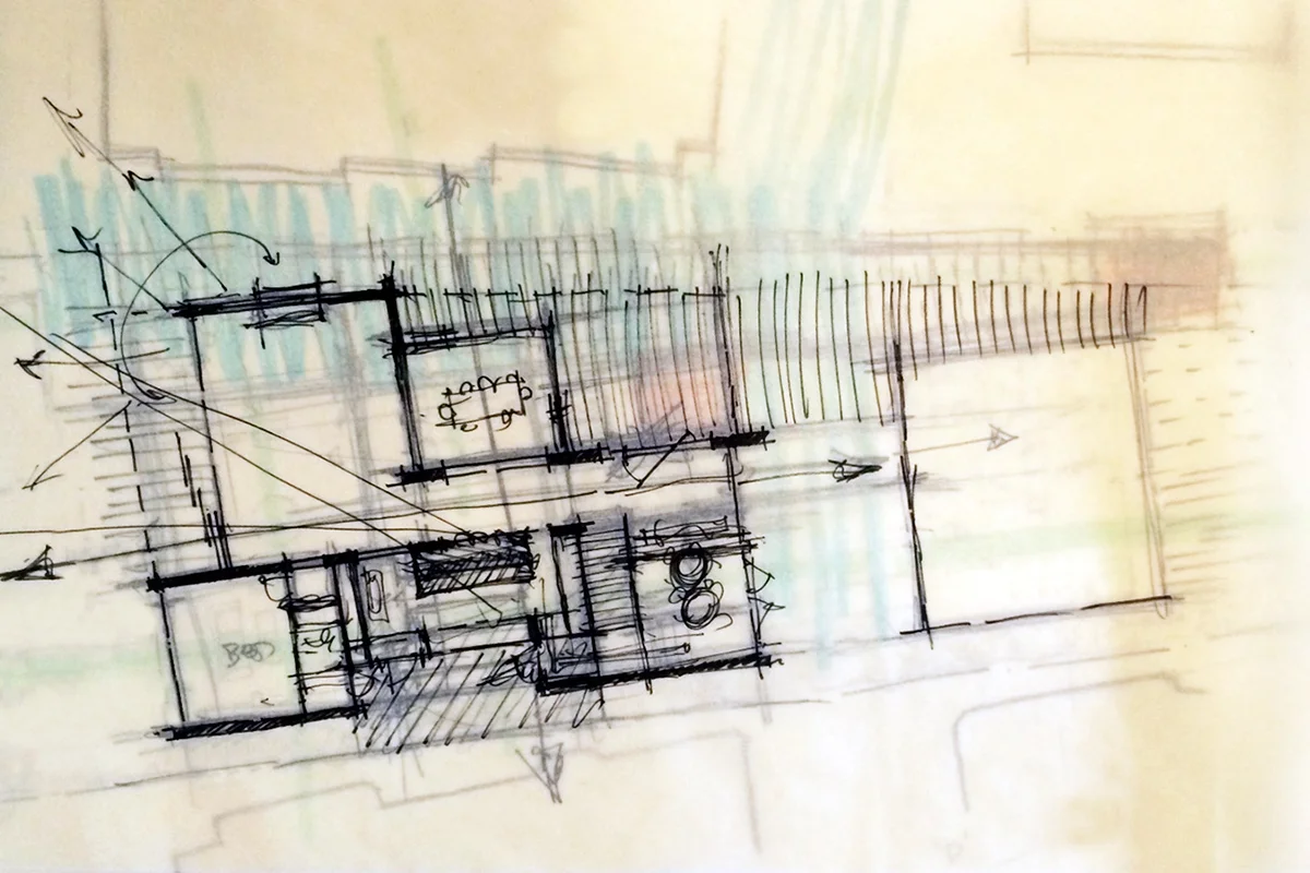 TimeLapse Design A HandRendered Floor Plan / MYD Architecture