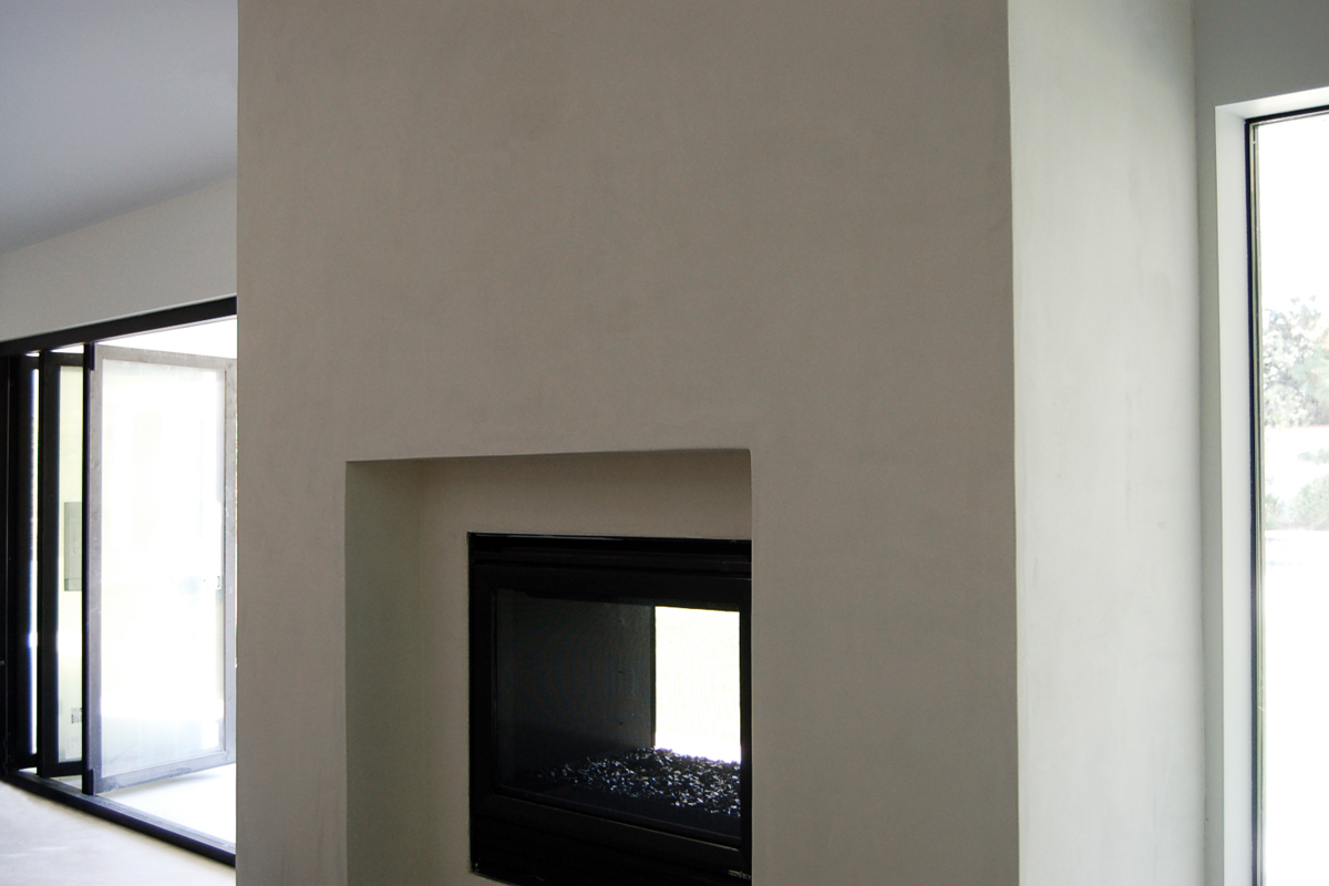 dual-sided fireplace