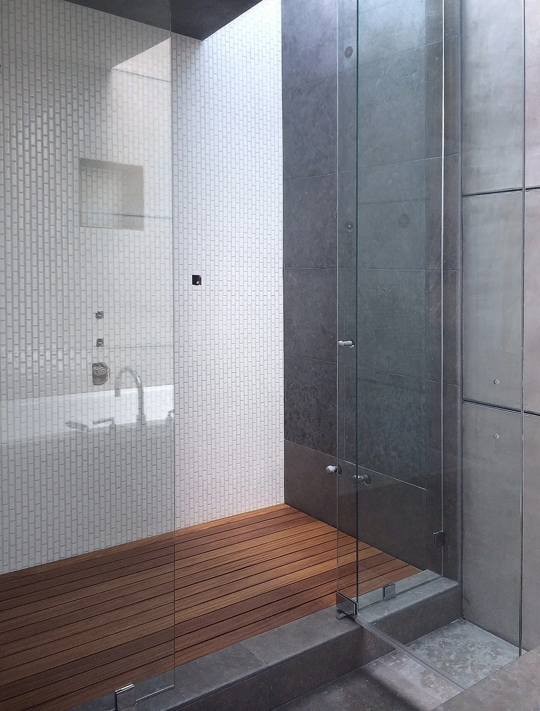 master bath / curb