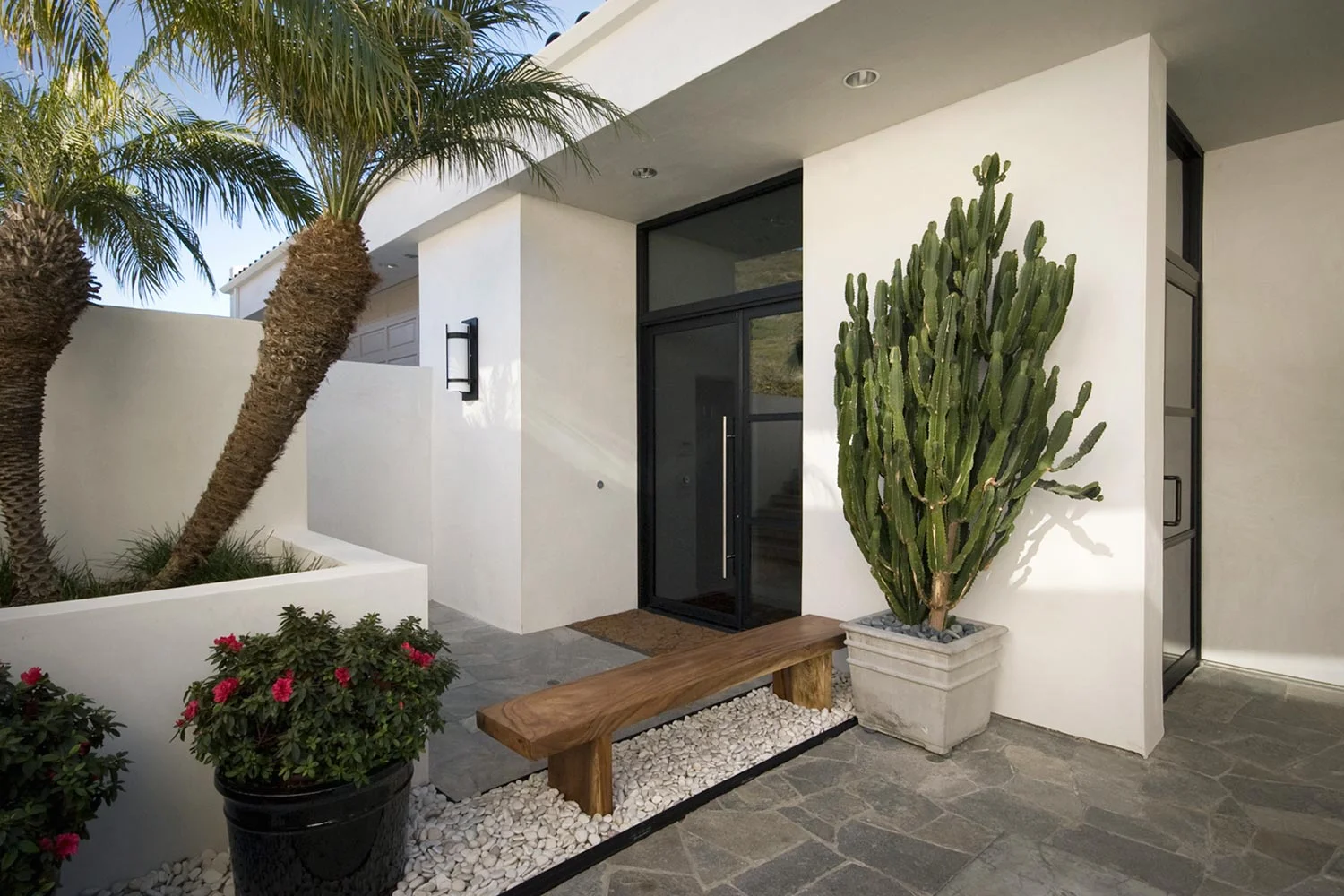 contemporary entry / laguna beach hillside residence
