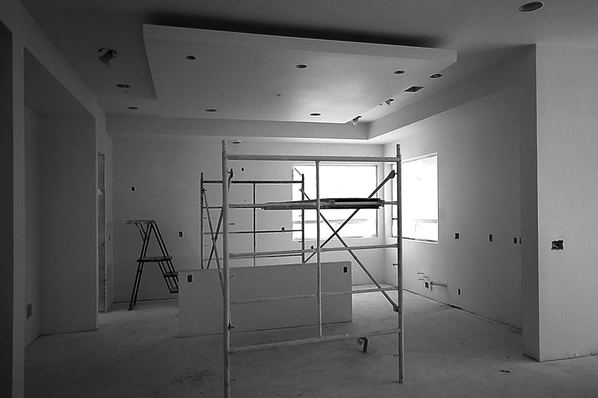 contemporary kitchen construction
