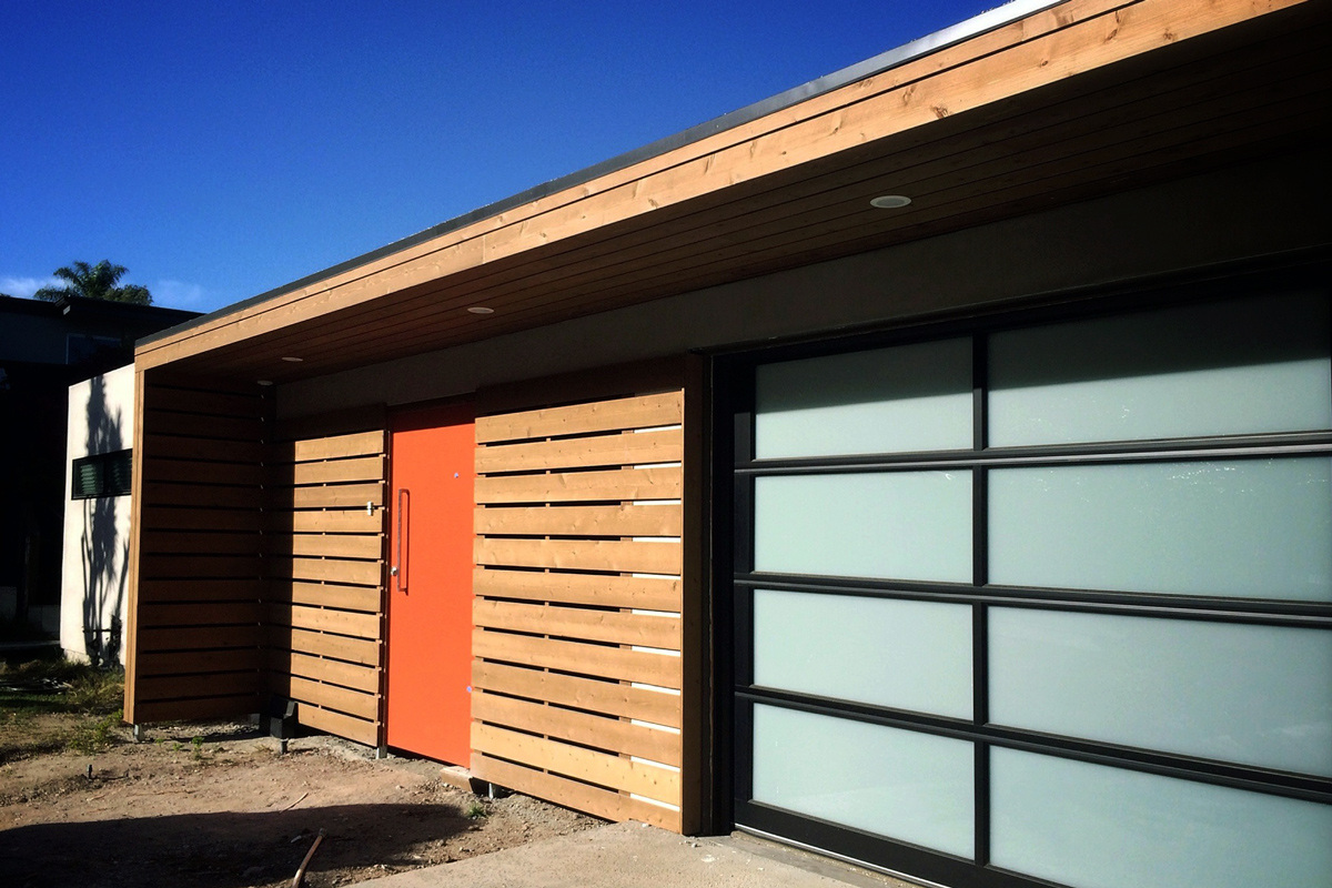 modern entry / exterior renovation