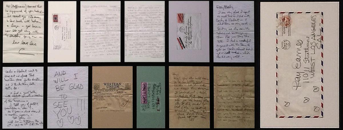 charles + ray correspondence / from Ray Eames: In the Spotlight