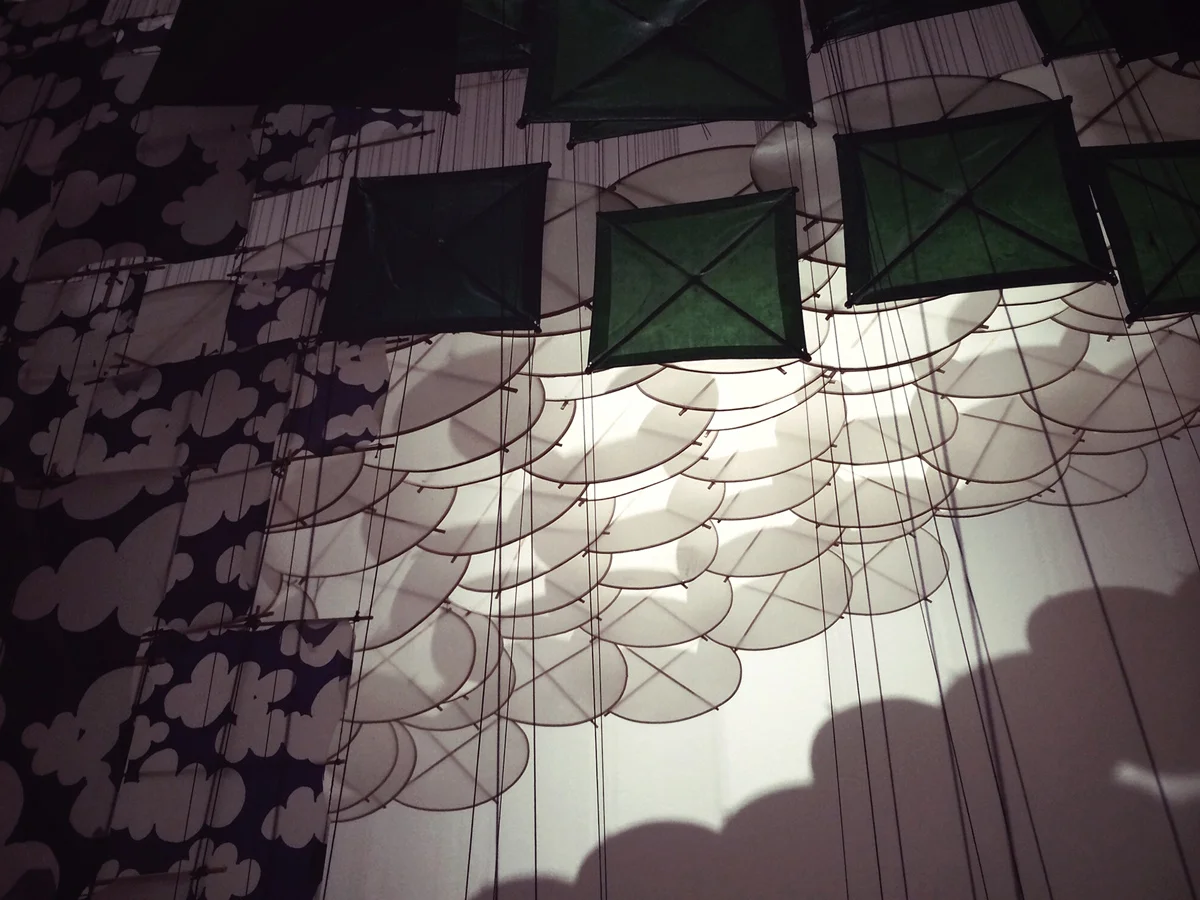 suspended kite detail