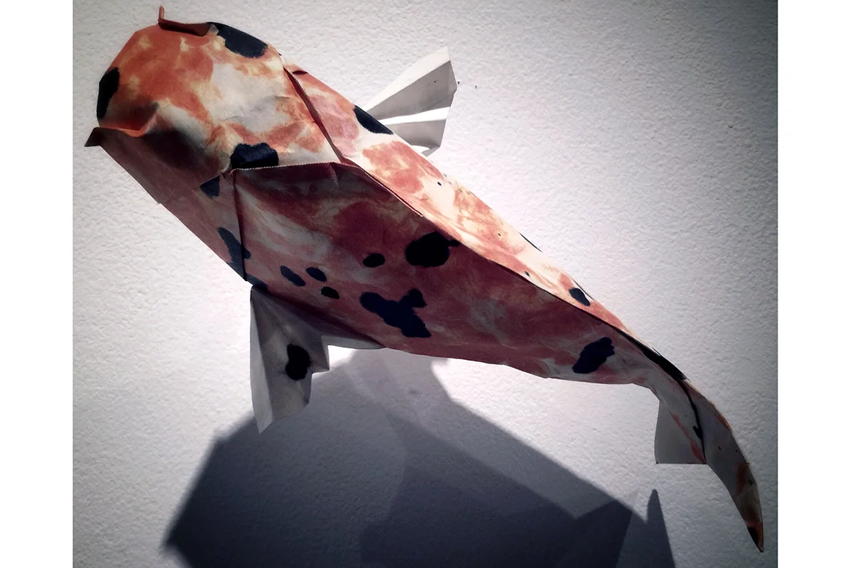 origami koi fish detail
