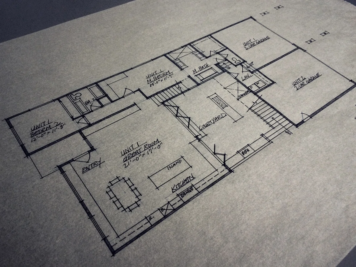 schematic floor plan // level 1