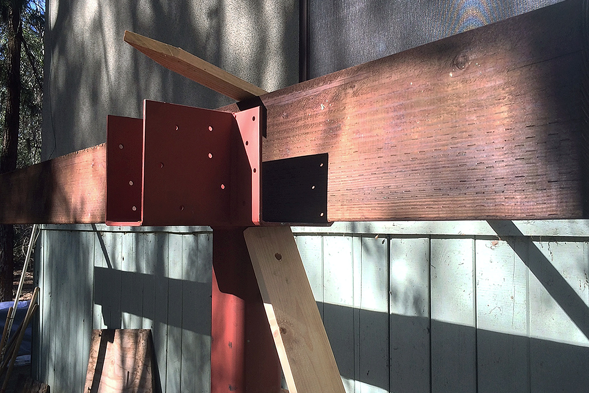 new column at existing wall