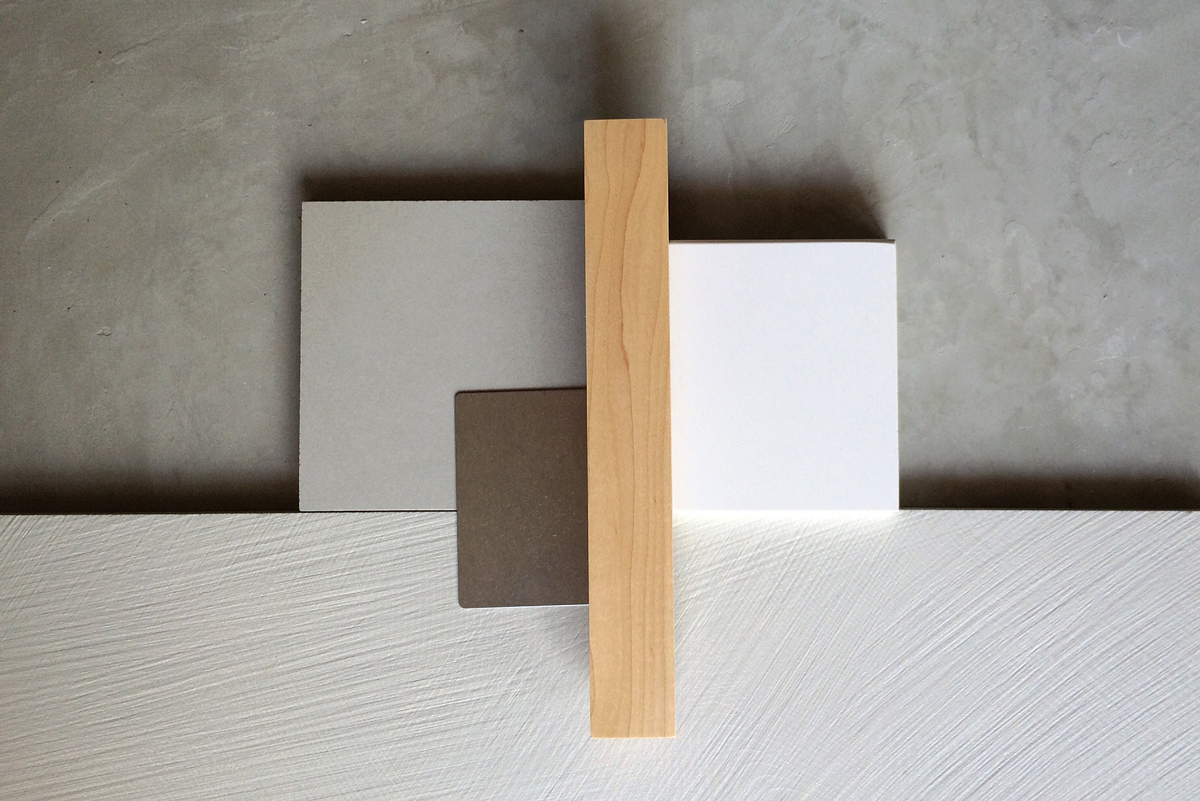concrete, large-format wall tile, maple // jerome st, villa park