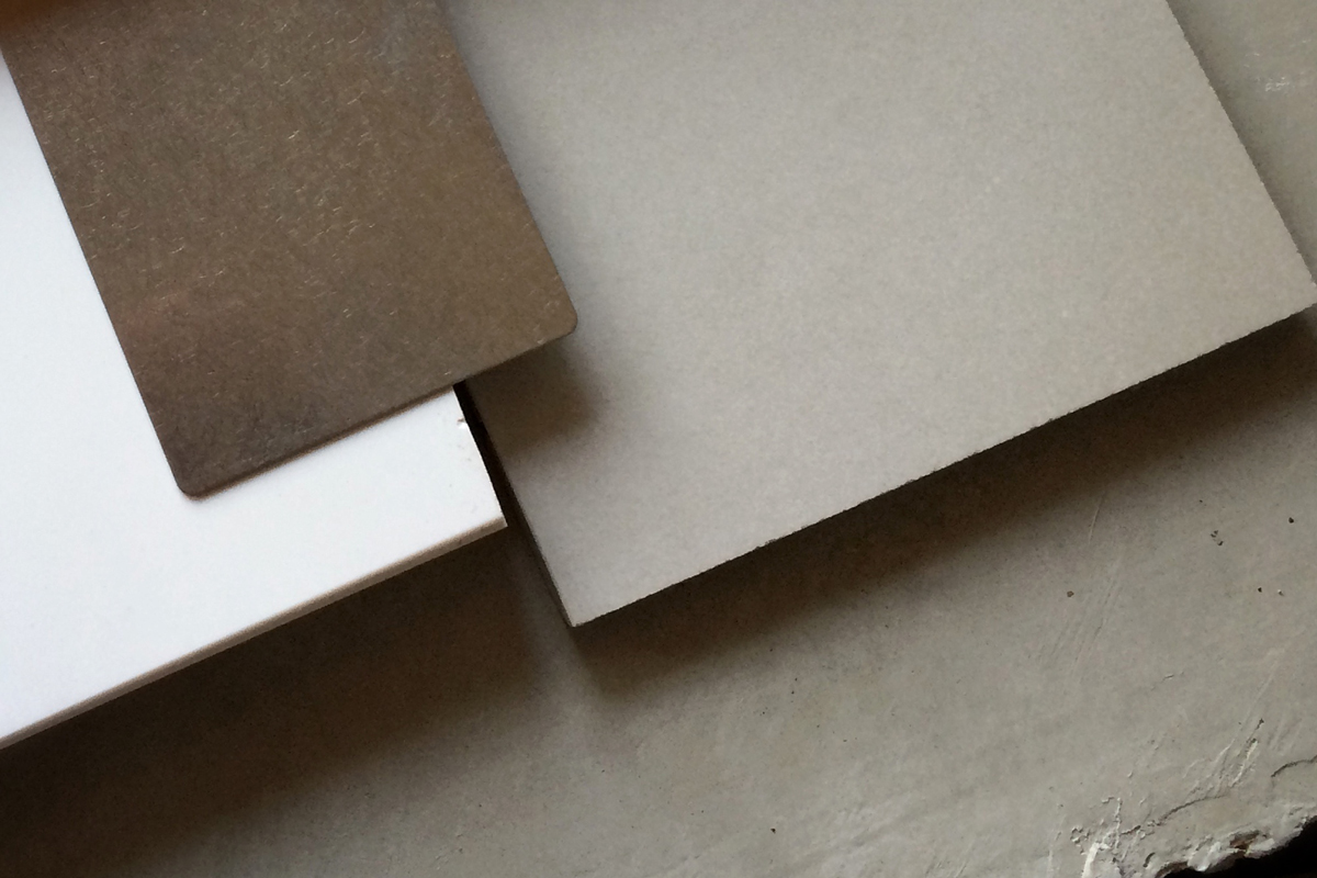 concrete, porcelain flooring, krion solid surface // jerome st, villa park