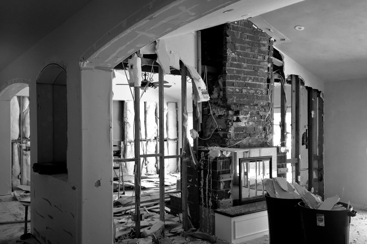 living room // DEMOLITION