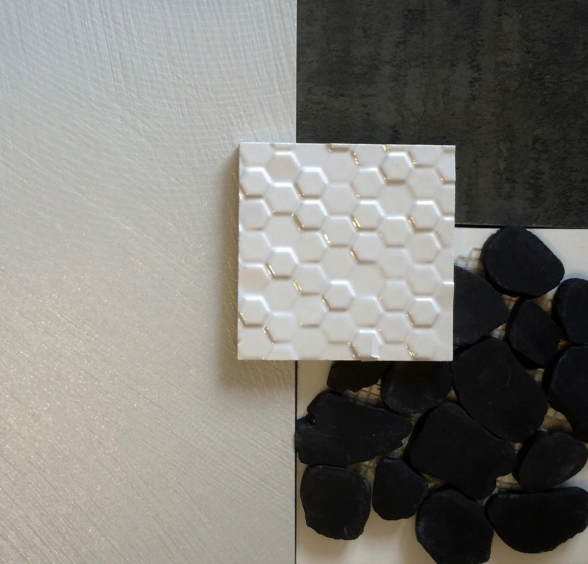 modern material palette / b+w