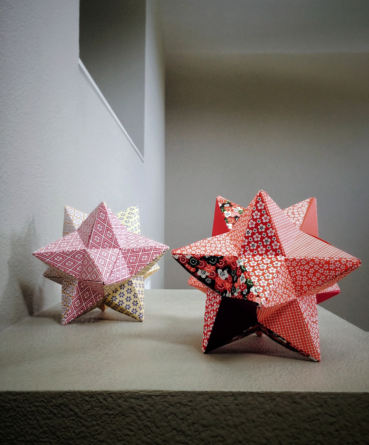 MYD studio origami // lesser stellated dodecahedrons