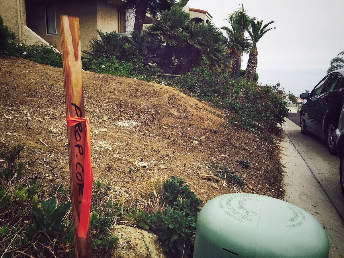 property corner / new home site